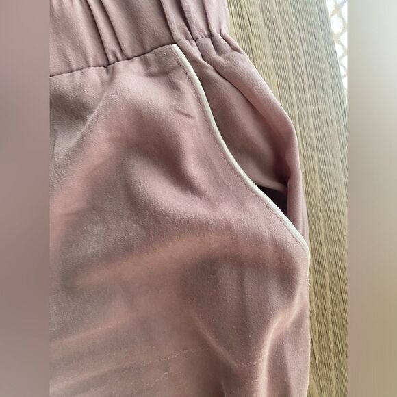 Rokoko Set Women’s Pants/ Shirt Color Nude Short Sleeve Size Small Pockets  NWT - Picture 5 of 16